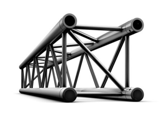 Aluminijasta rampa Straight 500mm, BLACK, Pro-30 Square F Truss