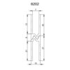 Aluminijasti zapiralni profil hibrid Adam Hall 6202, 7mm