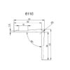 Aluminijast vogalni profil Adam Hall 6110, 33x33 mm