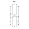 Aluminijasti zapiralni profil hibrid Adam Hall 6203, 10mm