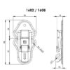 Adam Hall 1608 Zapiralo za rack