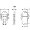 Zapiralo Adam Hall 1607, zaklep za rack