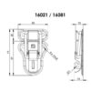 Adam Hall 1602 Zapiralo za rack
