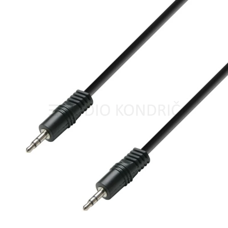 Adam Hall K3BWW0150, Audio kabel Jack stereo 3.5 mm – Jack stereo 3.5 mm, 1.5m