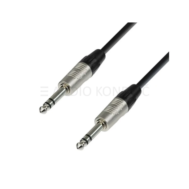 Adam Hall Povezovalni kabel K4BVV0300 REAN, Jack stereo 6.3 mm – Jack stereo 6.3 mm, 3m