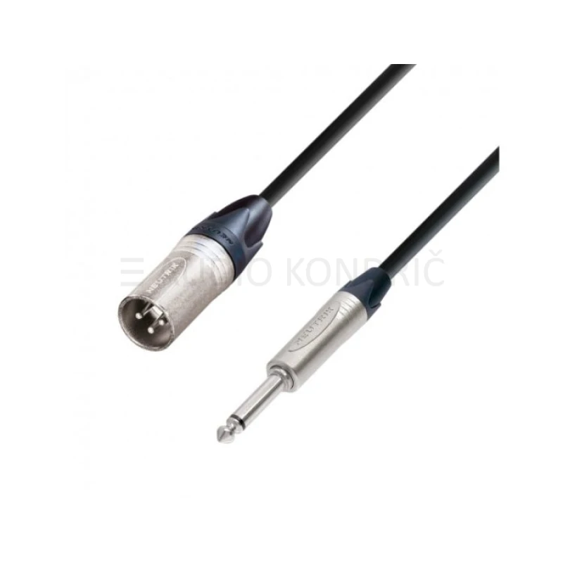 Adam Hall K5MMP0300 Kabel, XLR moški – Jack mono 6.3mm, 3m