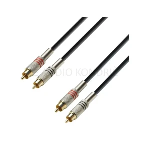 Činč kabel K3TCC0100, 2 x RCA moški 2 x RCA moški, 1m