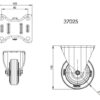 Kolo za rack ohišje Adam Hall 37022 100mm